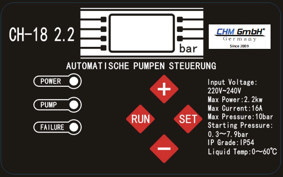 Kreiselpumpe CMCP 25-6S+ CH18 S
