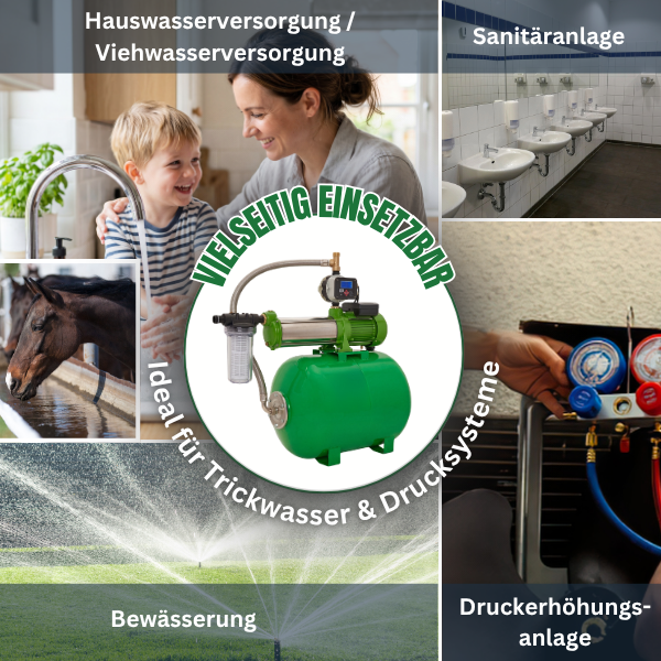 Hauswasserwerk 10 SC NCF100L 16 Bar CH20 11 Bar 2,2 Kw