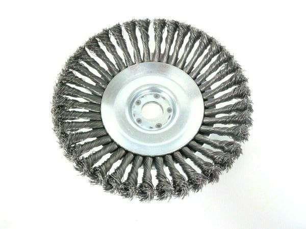 Unkrautbürste gezopft mit Adapterset M 8 und Reduzierring 20 mm