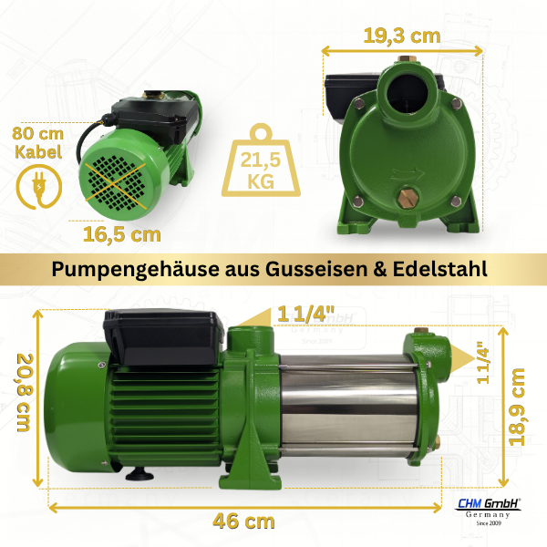 Kreiselpumpe HMC 170-5SH + Drucksteuerung  CH 20
