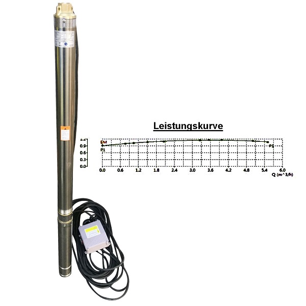 Tiefbrunnenpumpe 3,5 SDM 5/16, 750 Watt