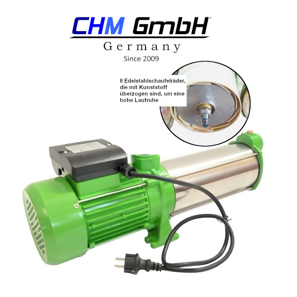 Kreiselpumpe HMC 8SC 1.5 Kw, 8,4 bar, 8.400 l/h