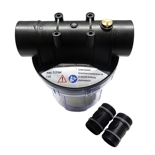 Wasserfilter Schmutzfilter1 l für HWW schwarzer Deckel 3000-5000  l/h