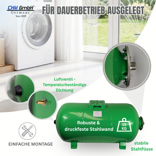 Membrankessel 150 Liter Stahl TY-08 max.10 Bar