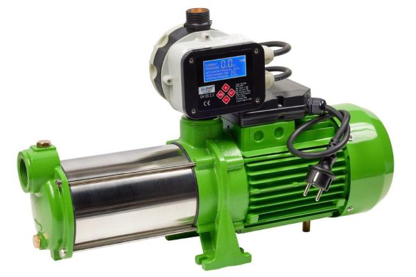 Hauswasserwerk HMC 170 5-SH, Drucktank 50l Edelstahl, CH 20, Panzerschlauch 80 cm, Wasserfilter