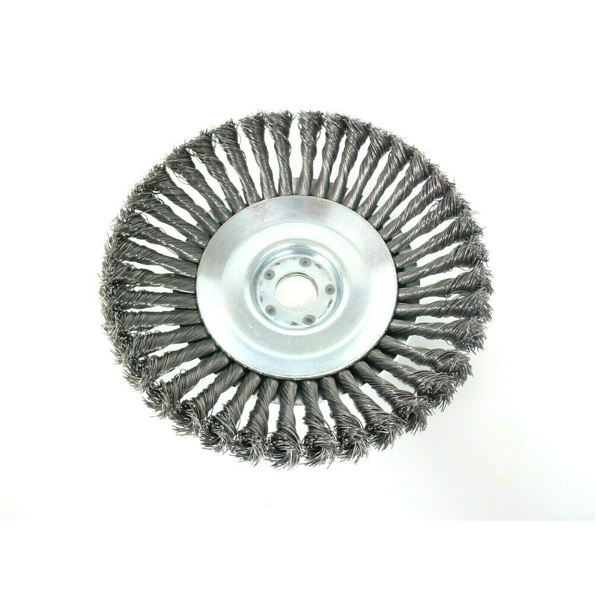 Unkrautbürste gezopft mit Adapterset M 8 und Reduzierring 20 mm