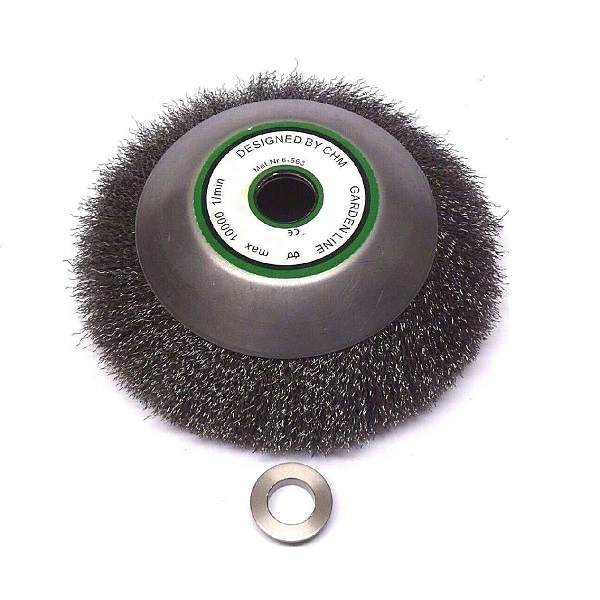 Unkrautbürste soft mit Reduzierring 20 mm