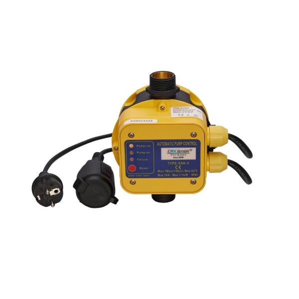 Tiefbrunnenpumpe 75QJD224-0.75, 20m Kabel mit Drucksteuerung DSK 5