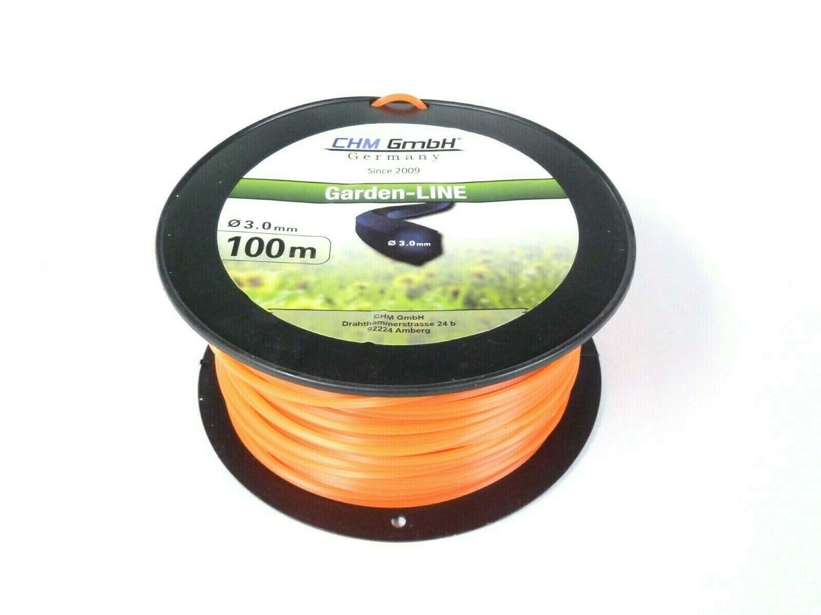 Ersatzfaden orange 3 mm x 100 Meter, sechskant