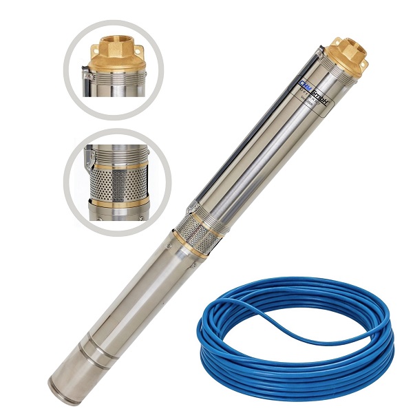 Tiefbrunnenpumpe 3,5 SDM 3/10  550 Watt