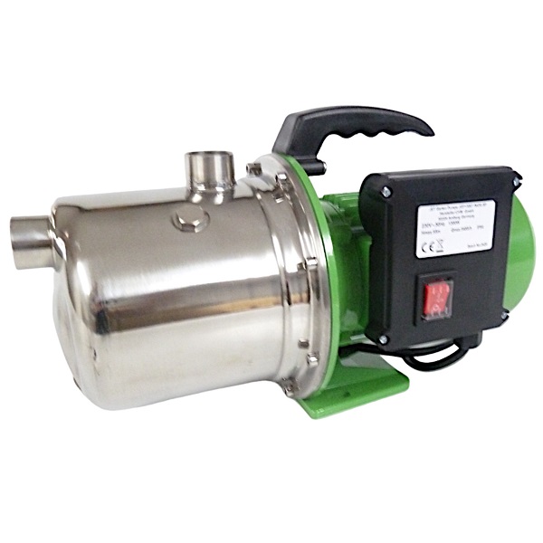 Jetpumpe JPG 13007 INOX 5P und Drucksteuerung EPC 1 Jet Gartenpumpe 1300 W 5,5 bar (JPG13007 INOX-5P)