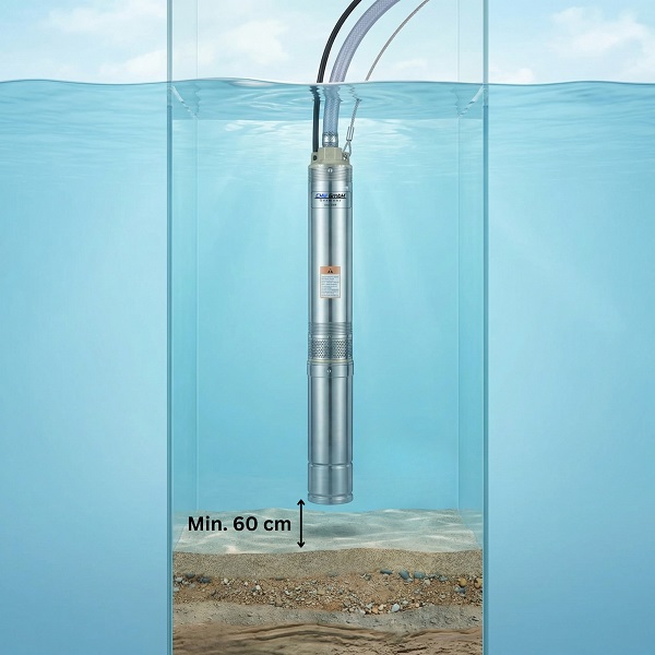 Tiefbrunnenpumpe 65QJD132-0.55, 25 m Kabel