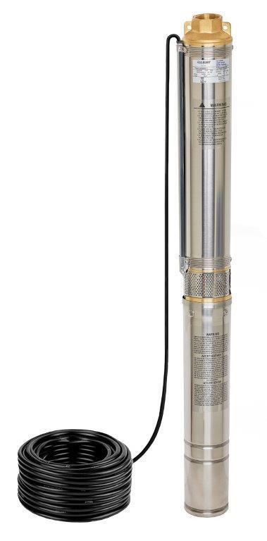 Tiefbrunnenpumpe 3,5" 4800 l/h 6,1 Bar 3,5 SDM 3/11 mit Inverter und 5 L Membrankessel
