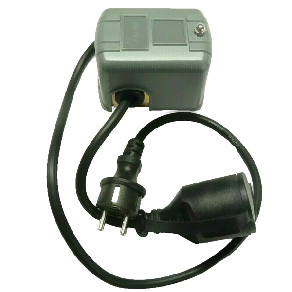 Druckschalter grau mit Kabel PS-02