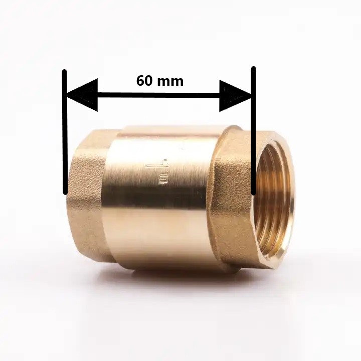 Rückschlagventil, Messing 1" IG - IG