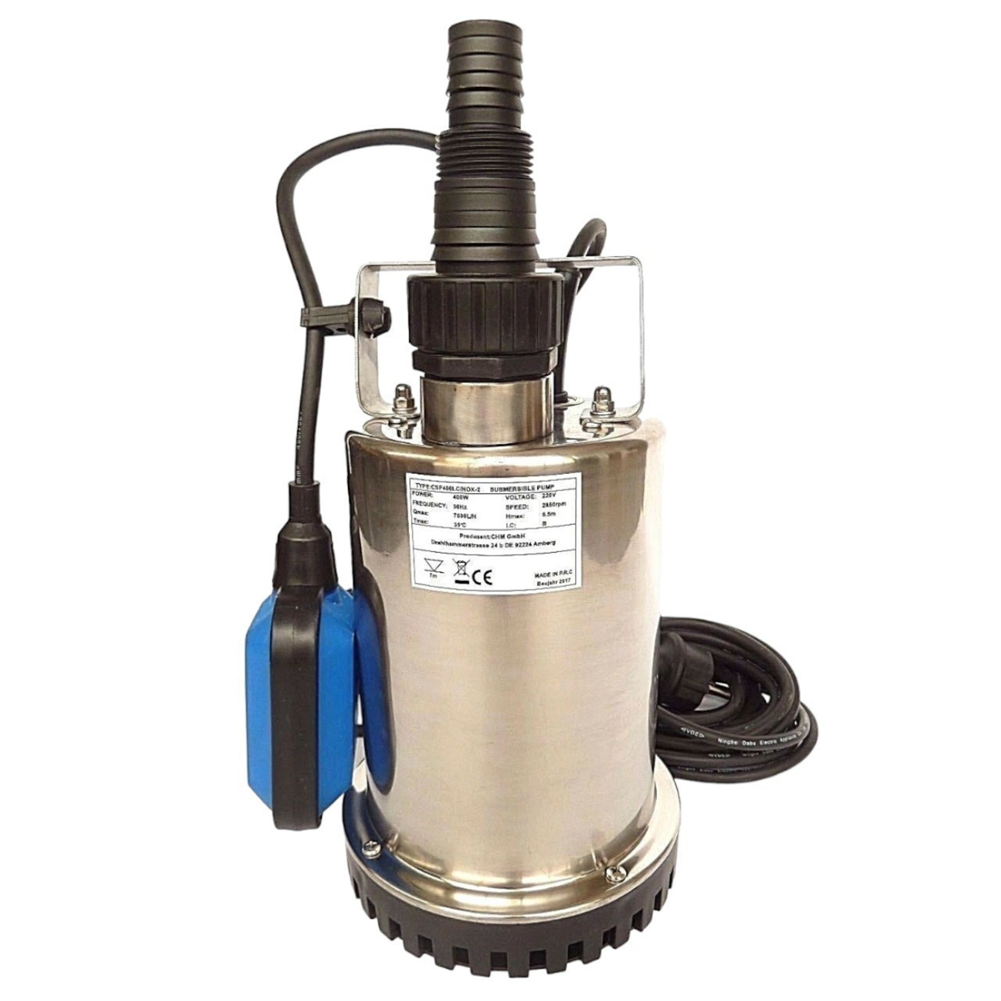 CHM GmbH Flachsaugpumpen Edelstahl 400-900w