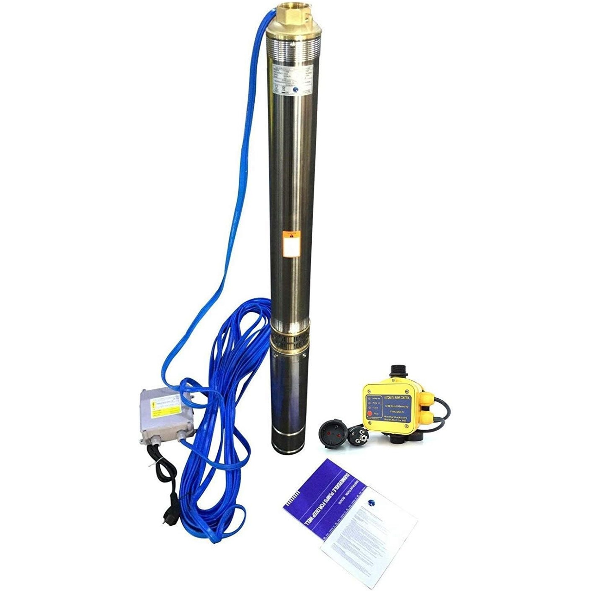 Brunnenpumpe 3 Zoll 75QJD 370 Watt + DSK 5