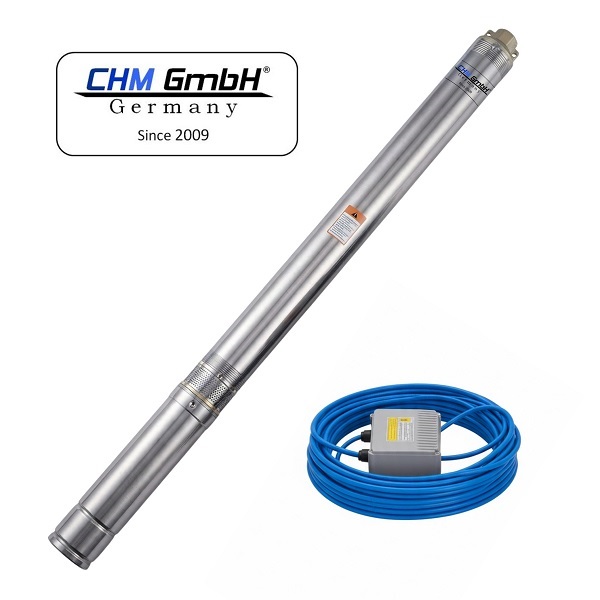 Tiefbrunnenpumpe 65QJD132-0.55, 20 m Kabel