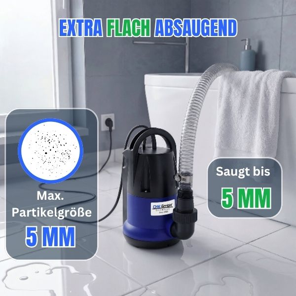 Tauchpumpe CSP-407P integrierter Schwimmwerschalter