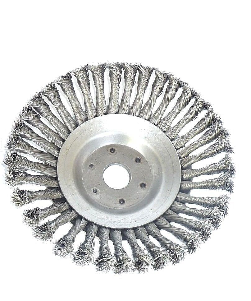 Unkrautbürste gezopft mit Reduzierring 20 mm