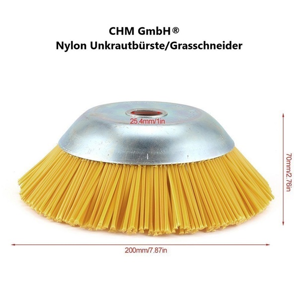 Unkrautbürste Nylon und gezopft leicht