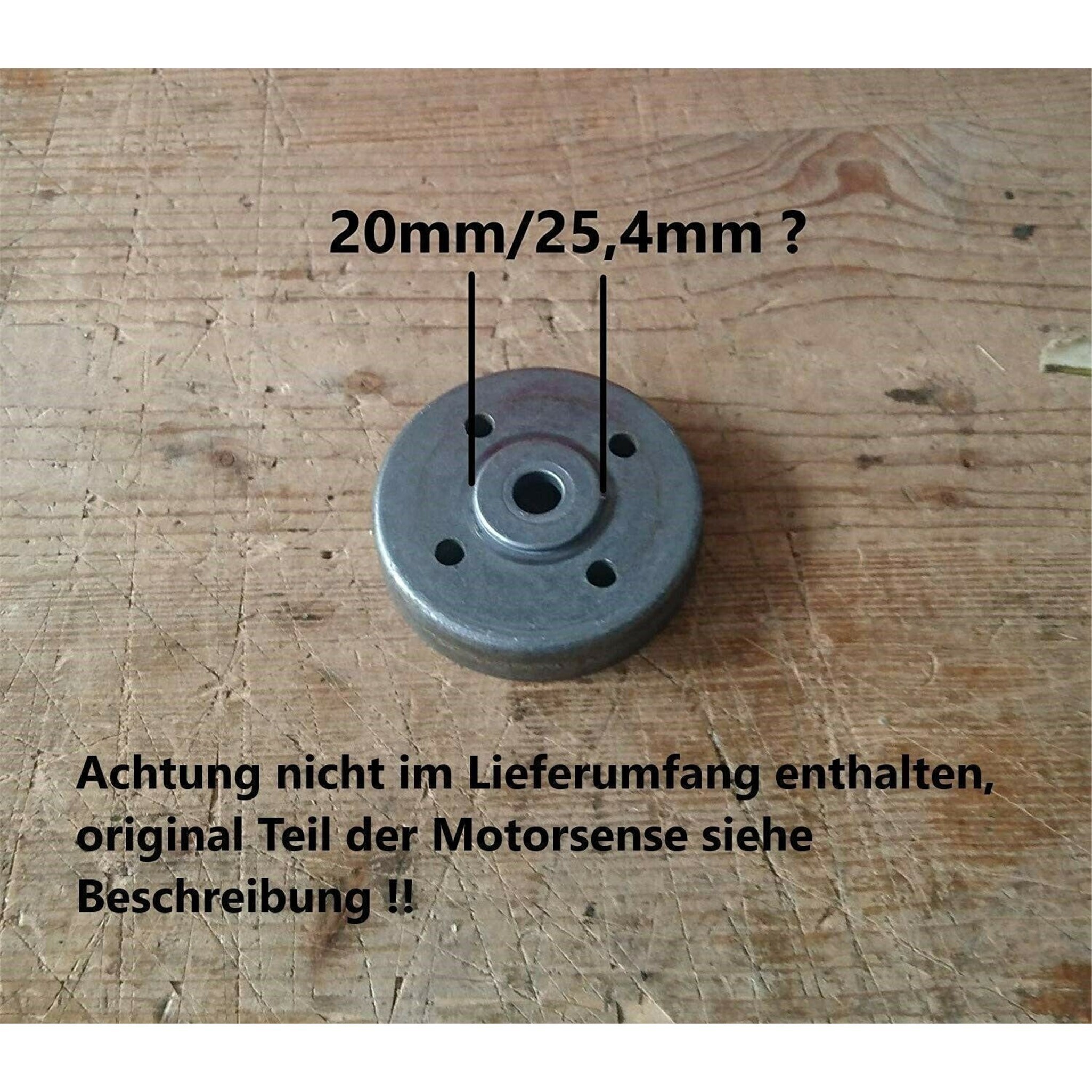 Unkrautbürste gezopft mit Adapterset M8