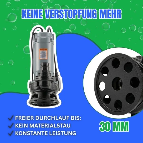 Schmutzwasserpumpe Magnum 4500 mit C-Schlauch 20 m