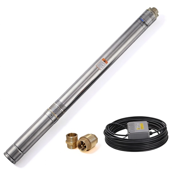 Tiefbrunnenpumpe 75QJD224-0.75, 20m Kabel