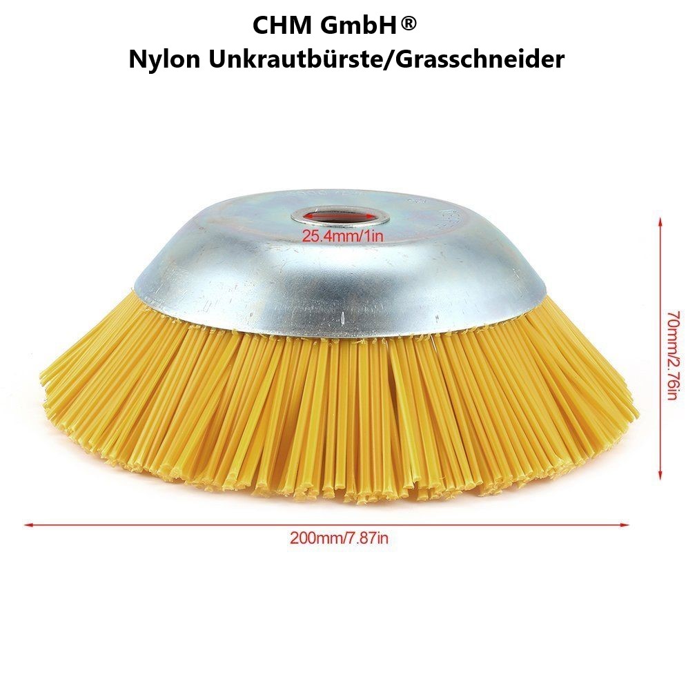 Unkrautbürste Nylon und gezopft leicht