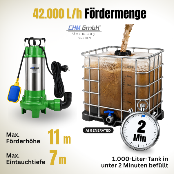 Schmutzwasserpumpe VB 2200 F