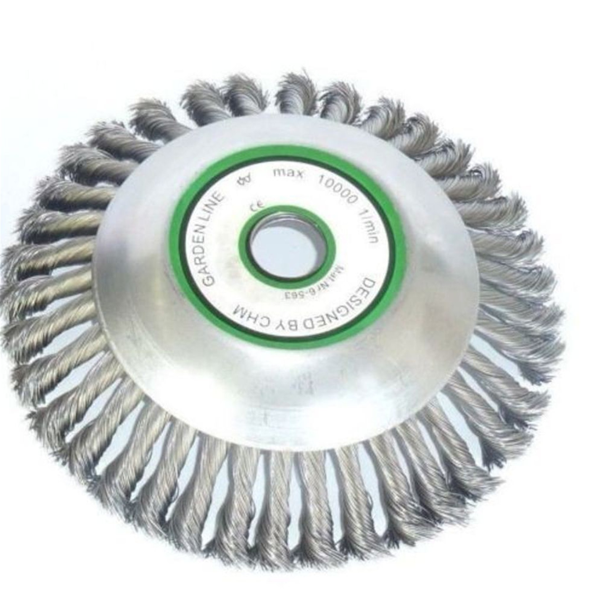 Unkrautbürste gezopft mit Reduzierring 20 mm