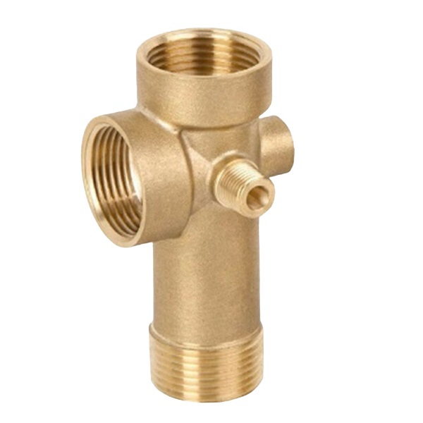 5-Wege Ventil Messingverteiler Drucktank CF 100 l Stahl 6 Bar mit Druckschalterset und Panzerschlauch 80 cm