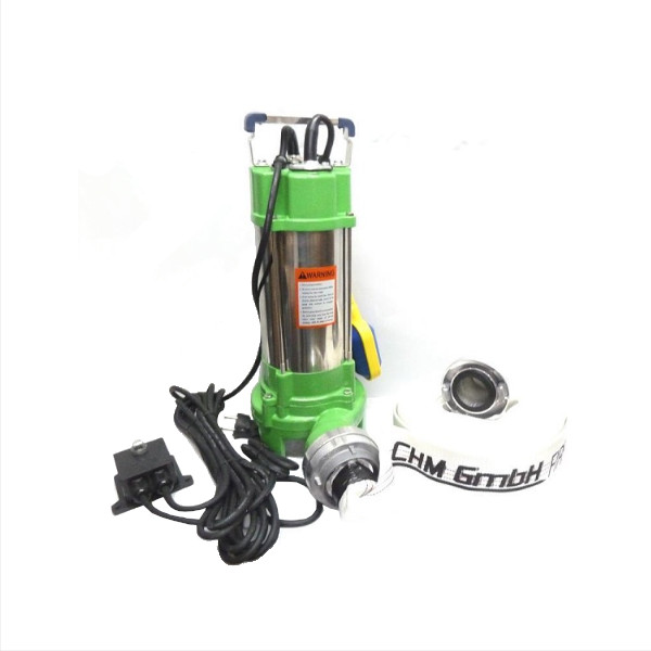 Schmutzwasserpumpe V 1100  mit  2" C-Schlauch 30m