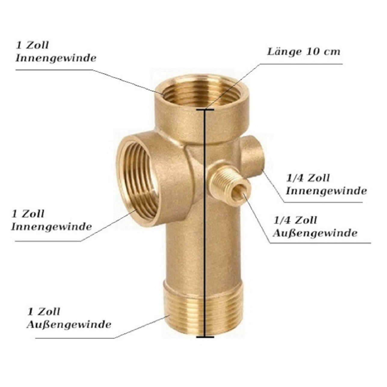 5-Wege Ventil Messingverteiler
