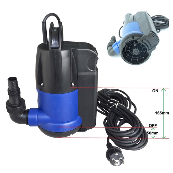 Tauchpumpe QSB-400 C, blau  integrierter Schwimmwerschalter