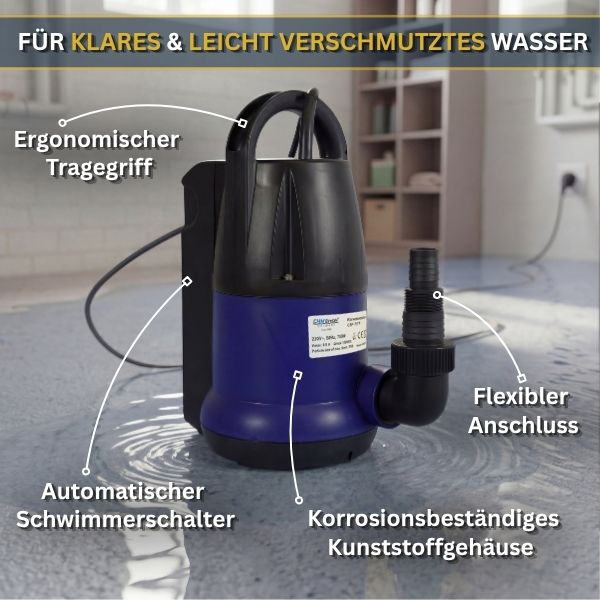 Tauchpumpe CSP 757-P integrierter Schwimmerschalter