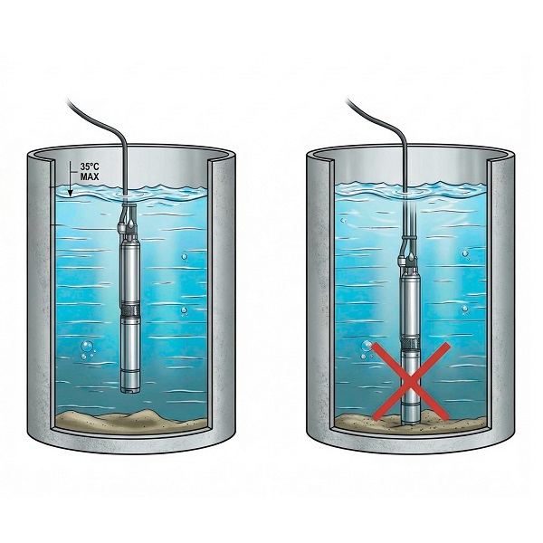 Tiefbrunnenpumpe 75QJD215-0,55