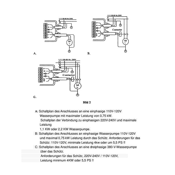 Pumpensteuerung EPC 12 max. 2,2 KW