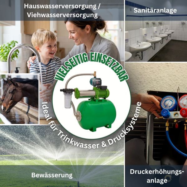Hauswasserwerk 10 SC, NCF 60 L 16 Bar CH20 11 Bar 2,2 Kw