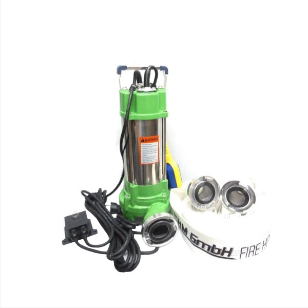 Schmutzwasserpumpe V 1100  mit  2" C-Schlauch 30m