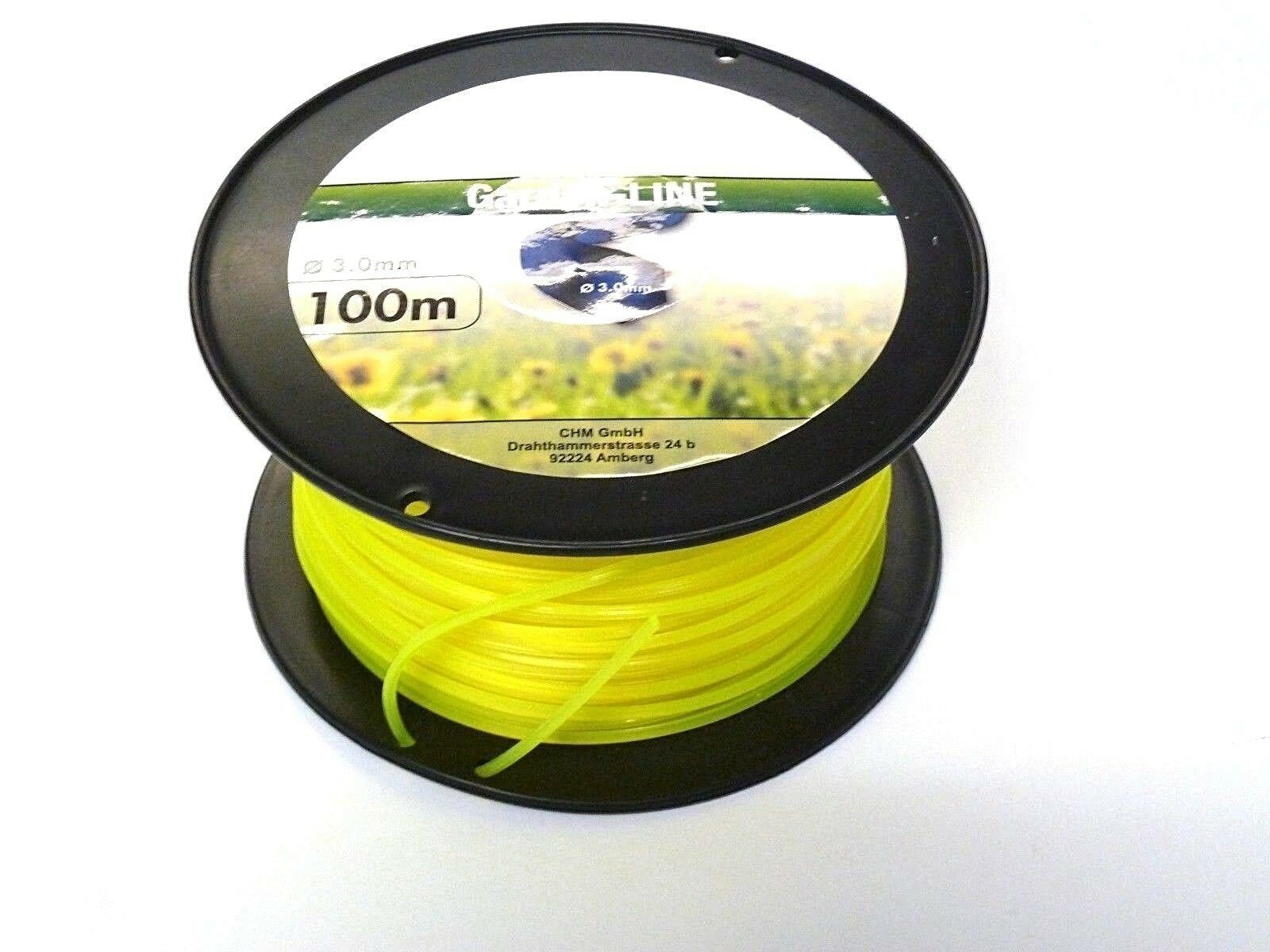 Ersatzfaden gelb 3 mm x 100 Meter, sechskant