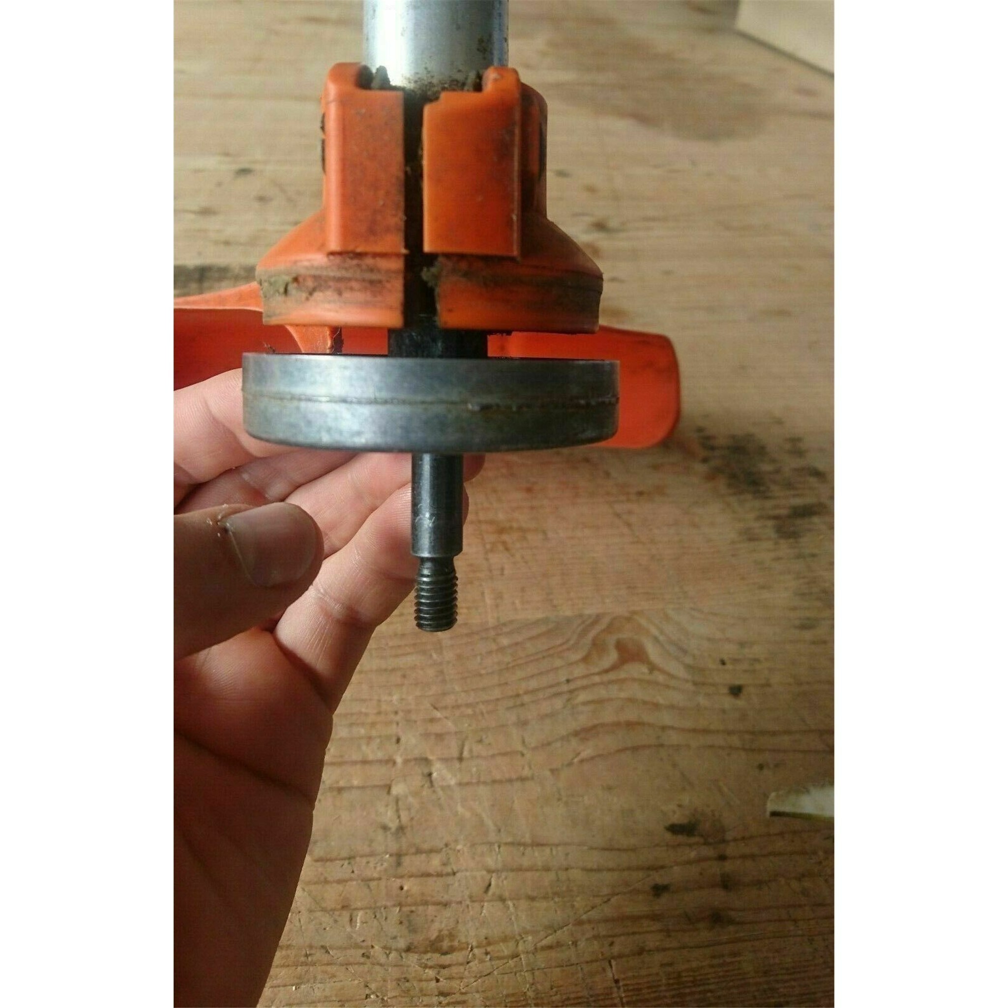 Unkrautbürste soft mit Adapterset M 8 und Reduzierring 20 mm
