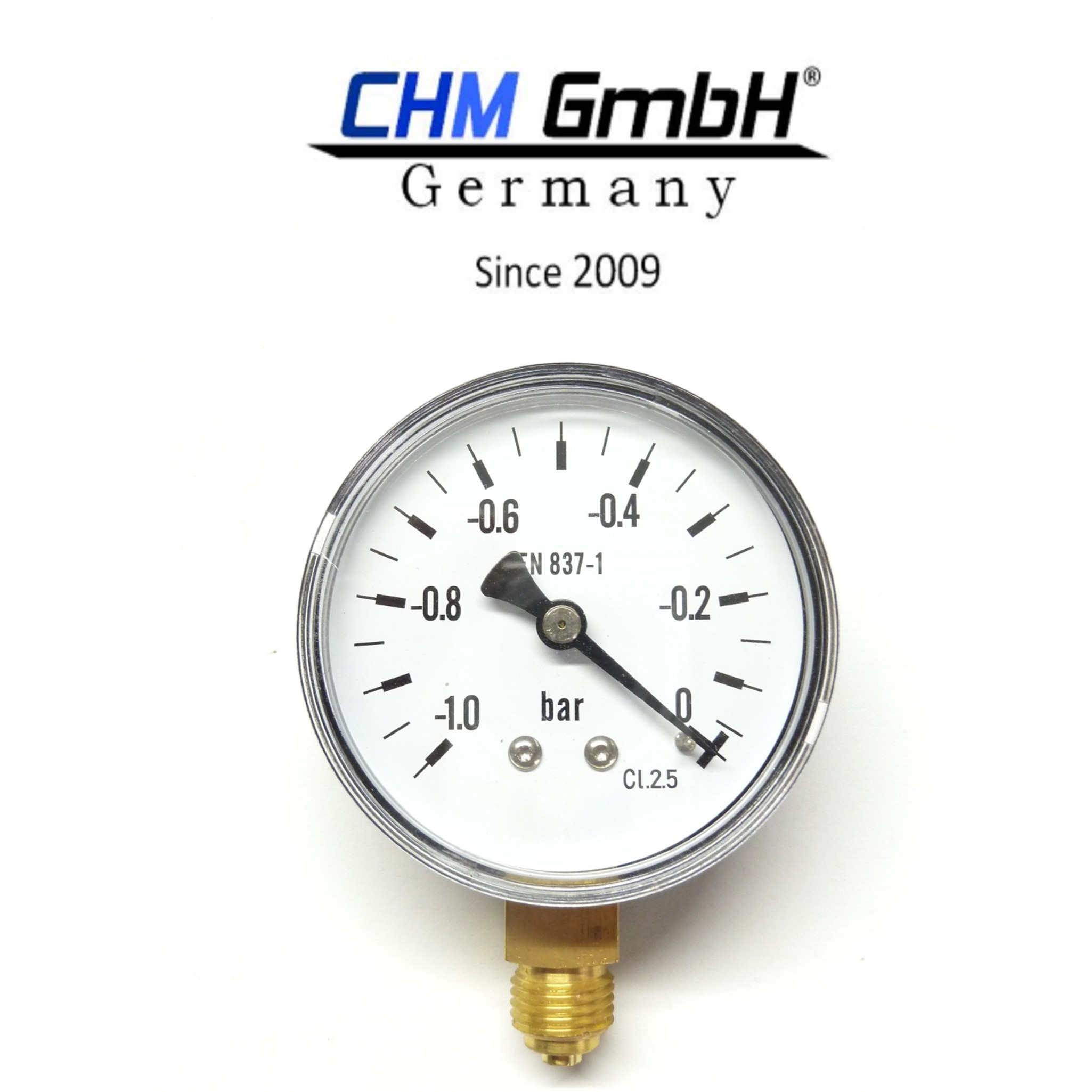 Unterdruck Manometer 0 -1,0 bar 1/4 Zoll