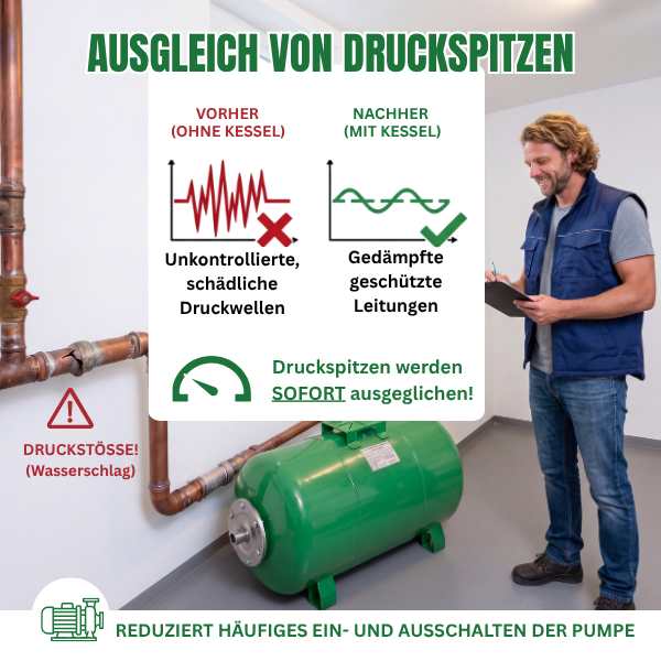 Membrankessel 150 Liter Stahl TY-08 max.10 Bar