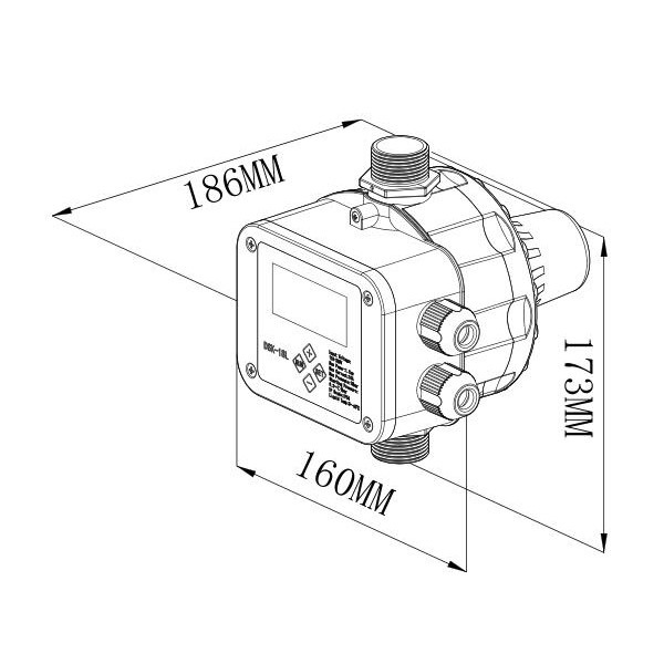 Drucksteuerung CH20 2,2 KW LCD Display