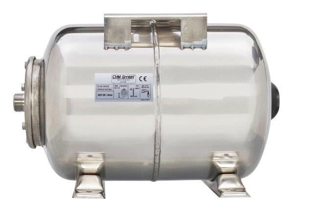 Tiefbrunnenpumpe 3,5" 4800 l/h 6,1 mit Inverter und 24 L Edelstahl Tank