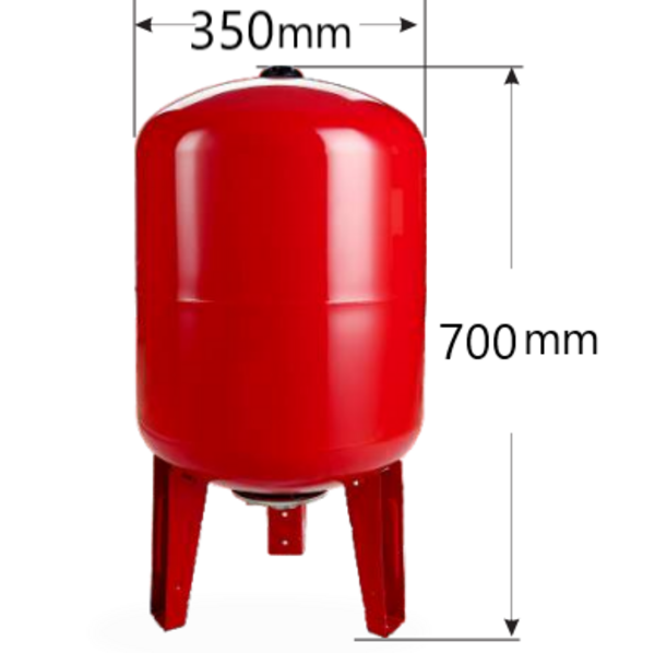 Membrankessel TVT 50 L Stahl 8 Bar vertikal Membrankessel TVT 50 L Stahl 6 Bar vertikal