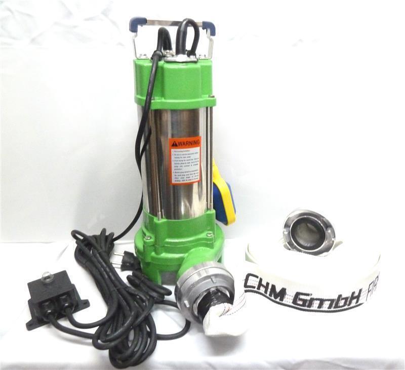 Schmutzwasserpumpe V 550 C mit  2" C-Schlauch 20m