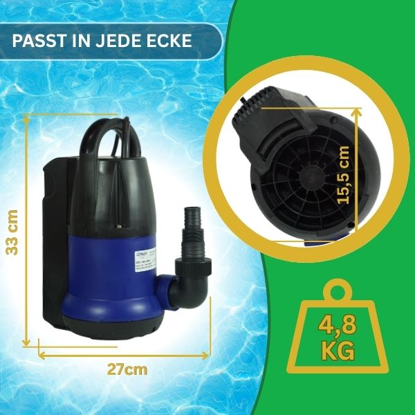 Tauchpumpe CSP-407P integrierter Schwimmwerschalter