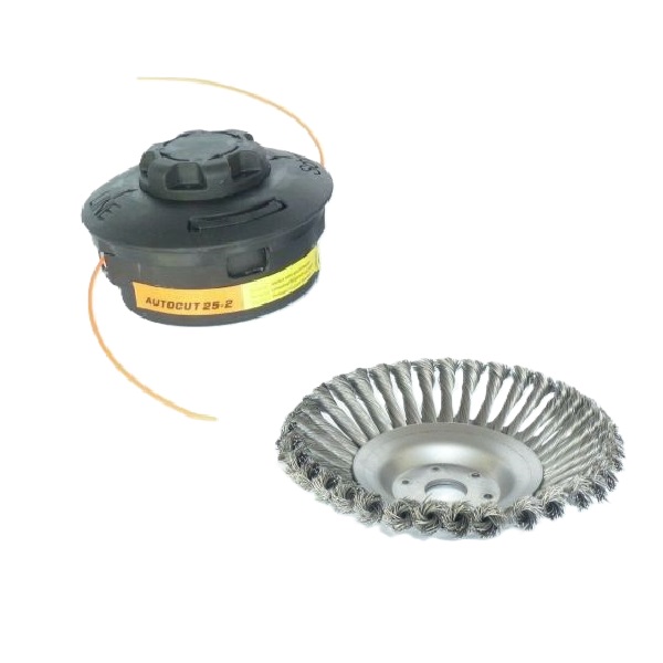 Unkrautbürste 200mm Für Motorsense – Aufnahme 25,4mm, Edelstahl+Nylon Für Stihl